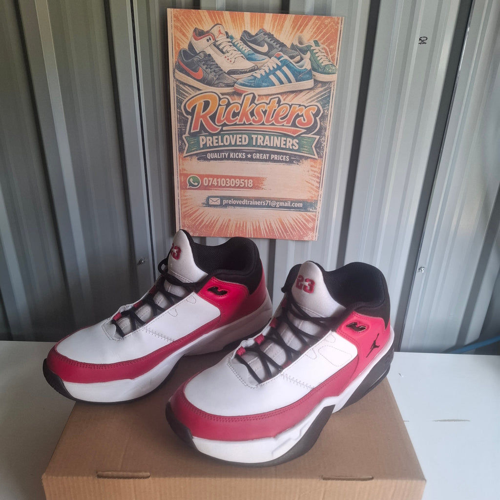 Nike Air Jordan Trainers - Red and White, Good Condition UK 5