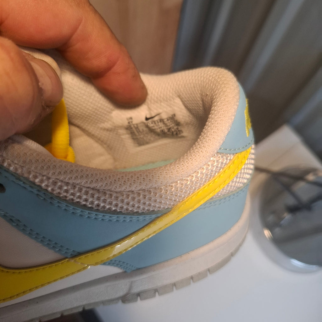 Nike Trainers - Blue, White & Yellow, Very Good Condition UK 3.5