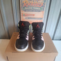 Jordan 1 Mid Trainers – Black/Pink/Yellow, UK 3.5, Very Good Condition UK 3.5