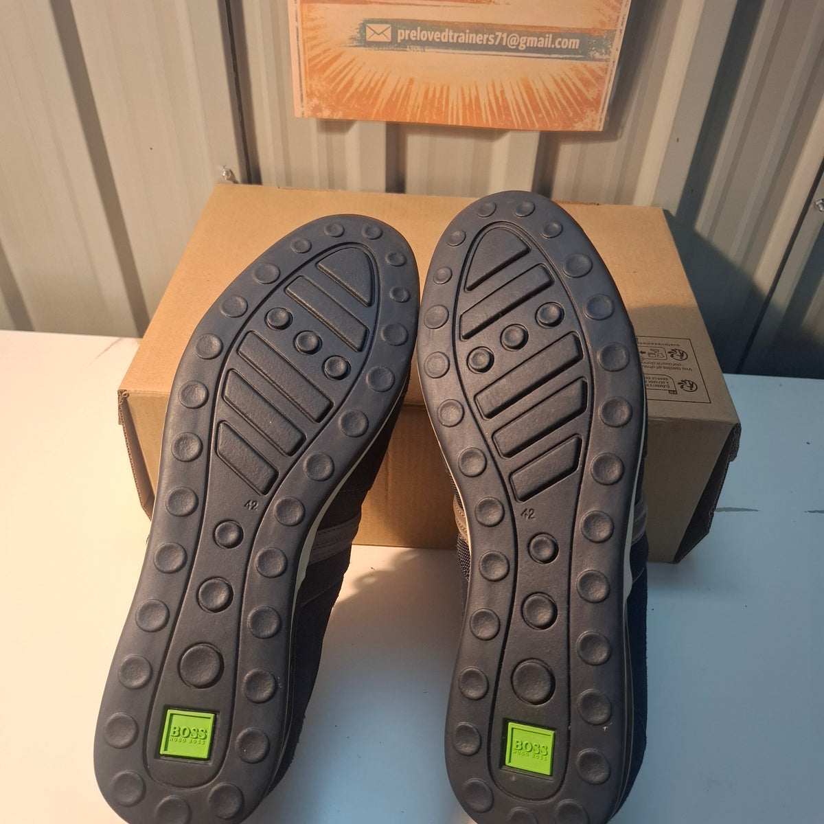 BOSS Mens Casual Shoes - Blue, Good Condition UK 8
