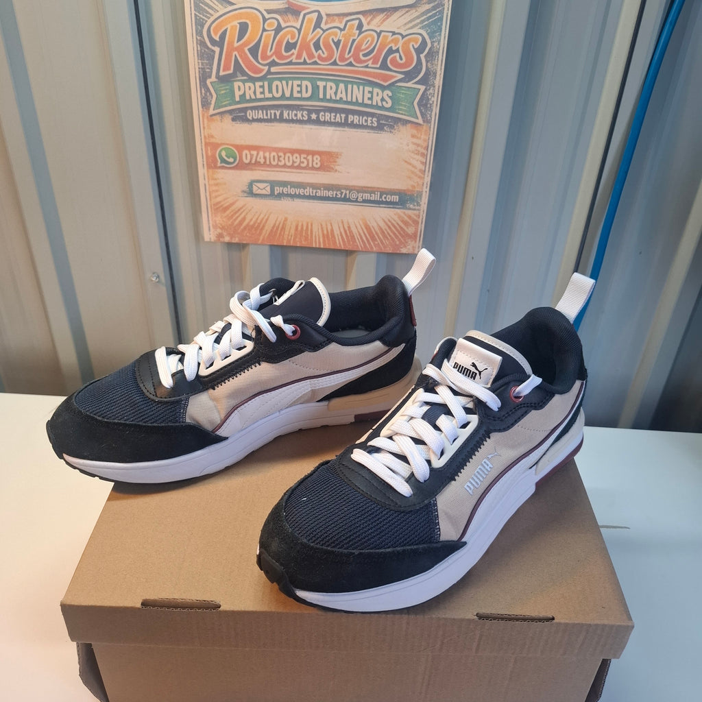 Puma Trainers - Black/Beige, in good condition. Uk 6