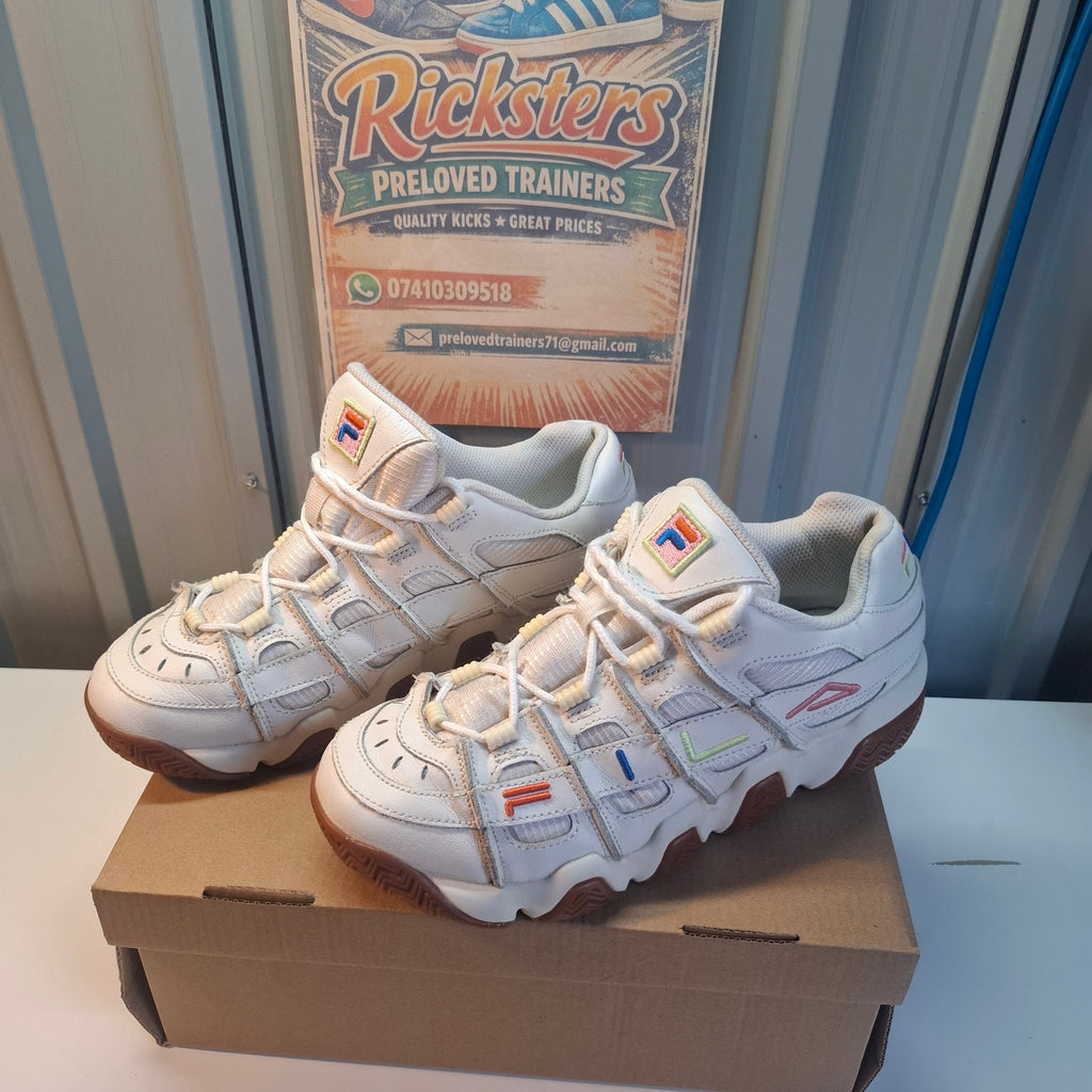 Fila White Trainers – Good Condition, UK Size 8