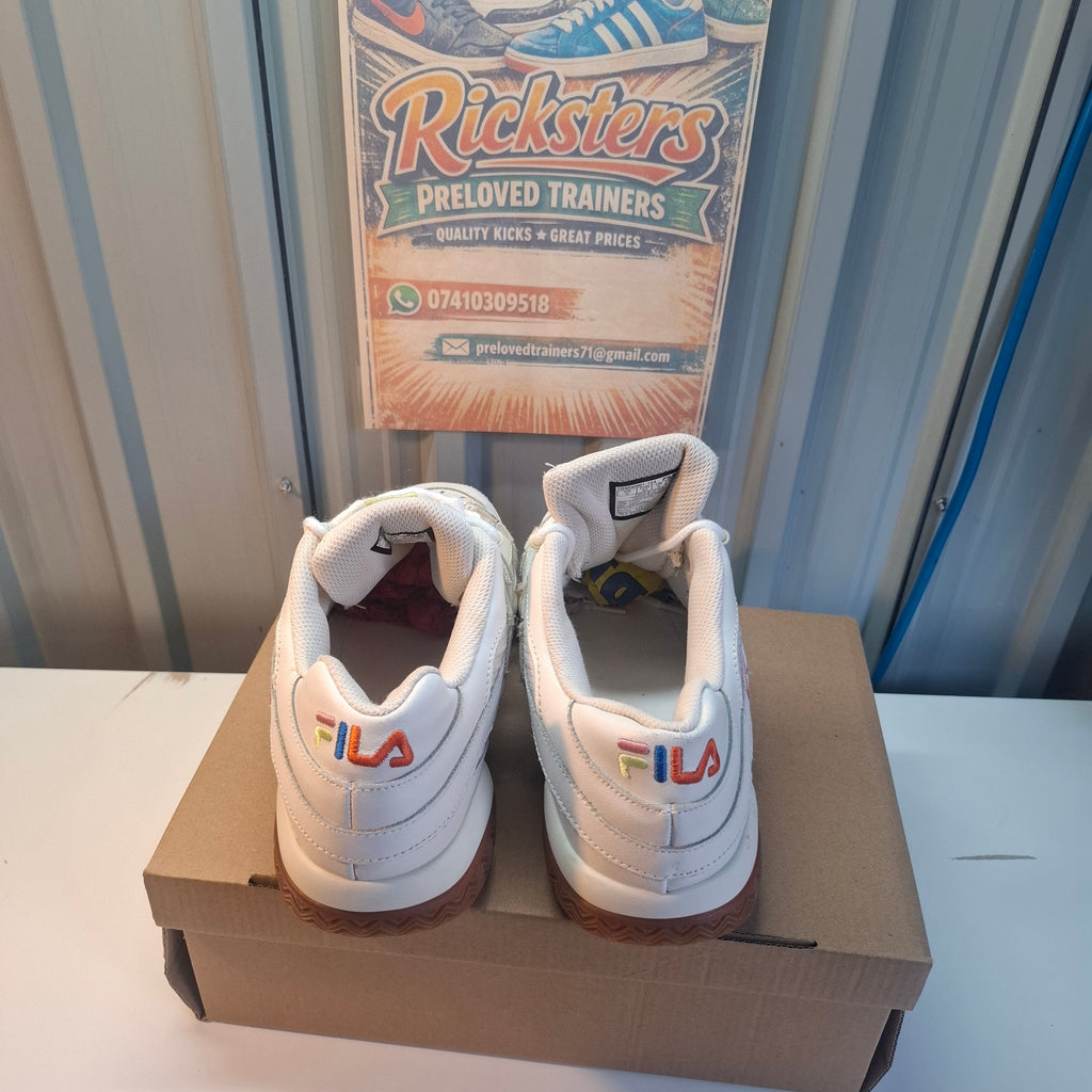 Fila White Trainers – Good Condition, UK Size 8
