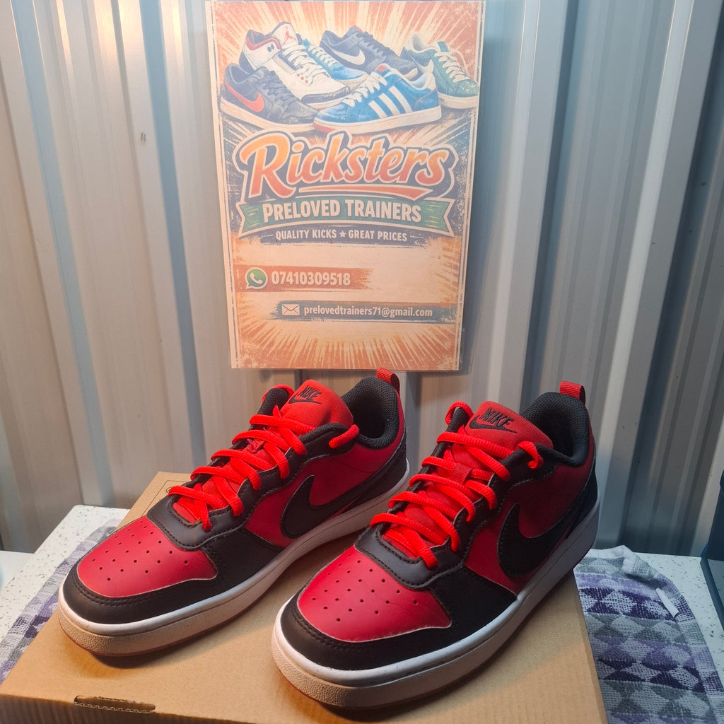 Nike Court Vision Low Next Nature Trainers Red/Black UK 5.5