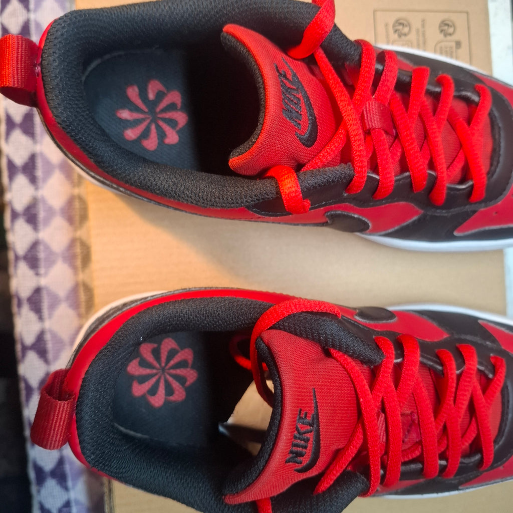 Nike Court Vision Low Next Nature Trainers Red/Black UK 5.5