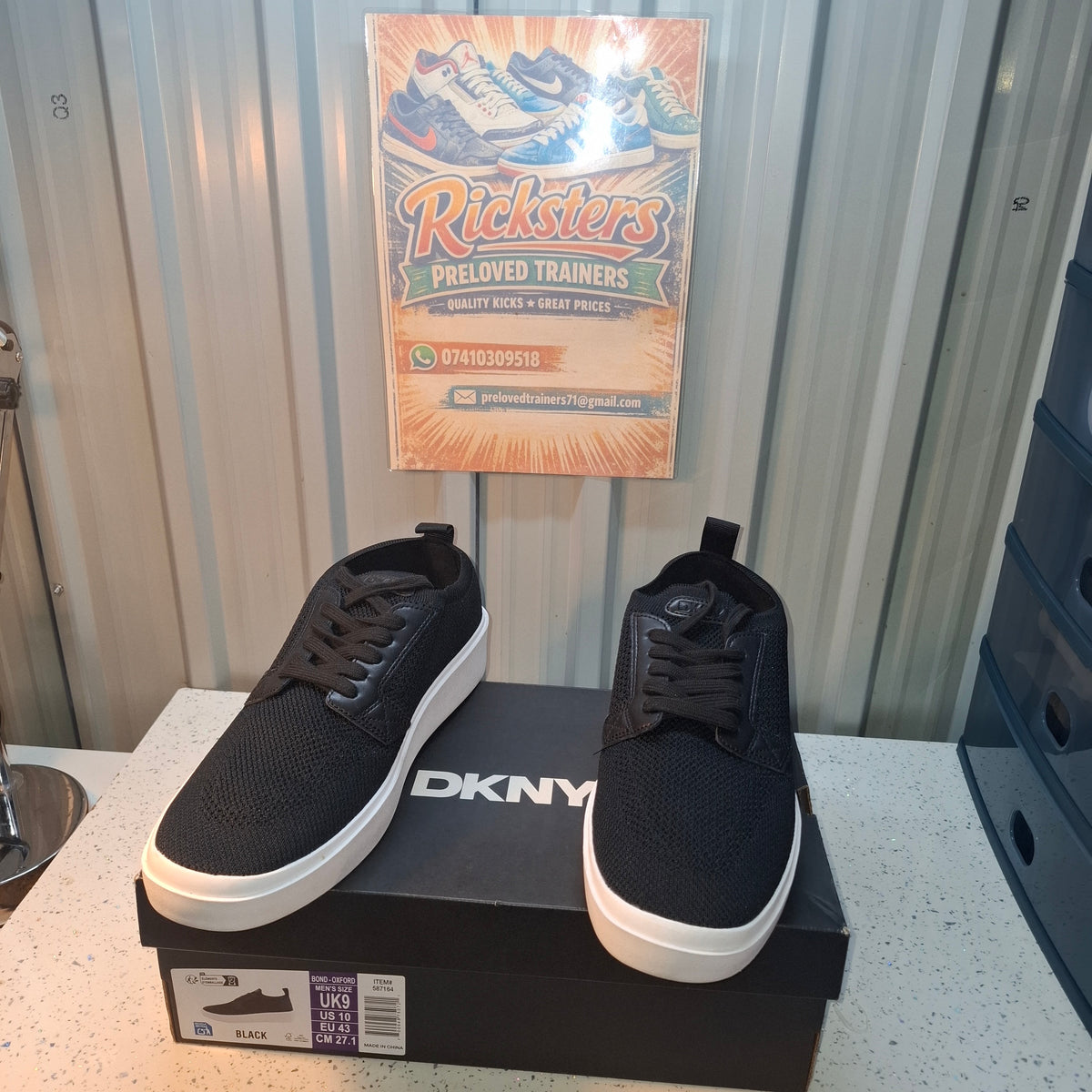 DKNY Black Trainers UK Size 9