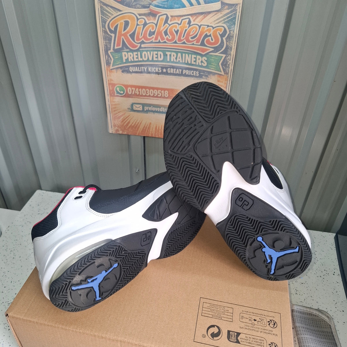 Nike Jordan Trainers - Black, White & Pink, UK 5.5