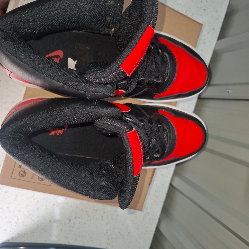 Nike High-Top Trainers - Black and Red, Good Condition UK 8.5