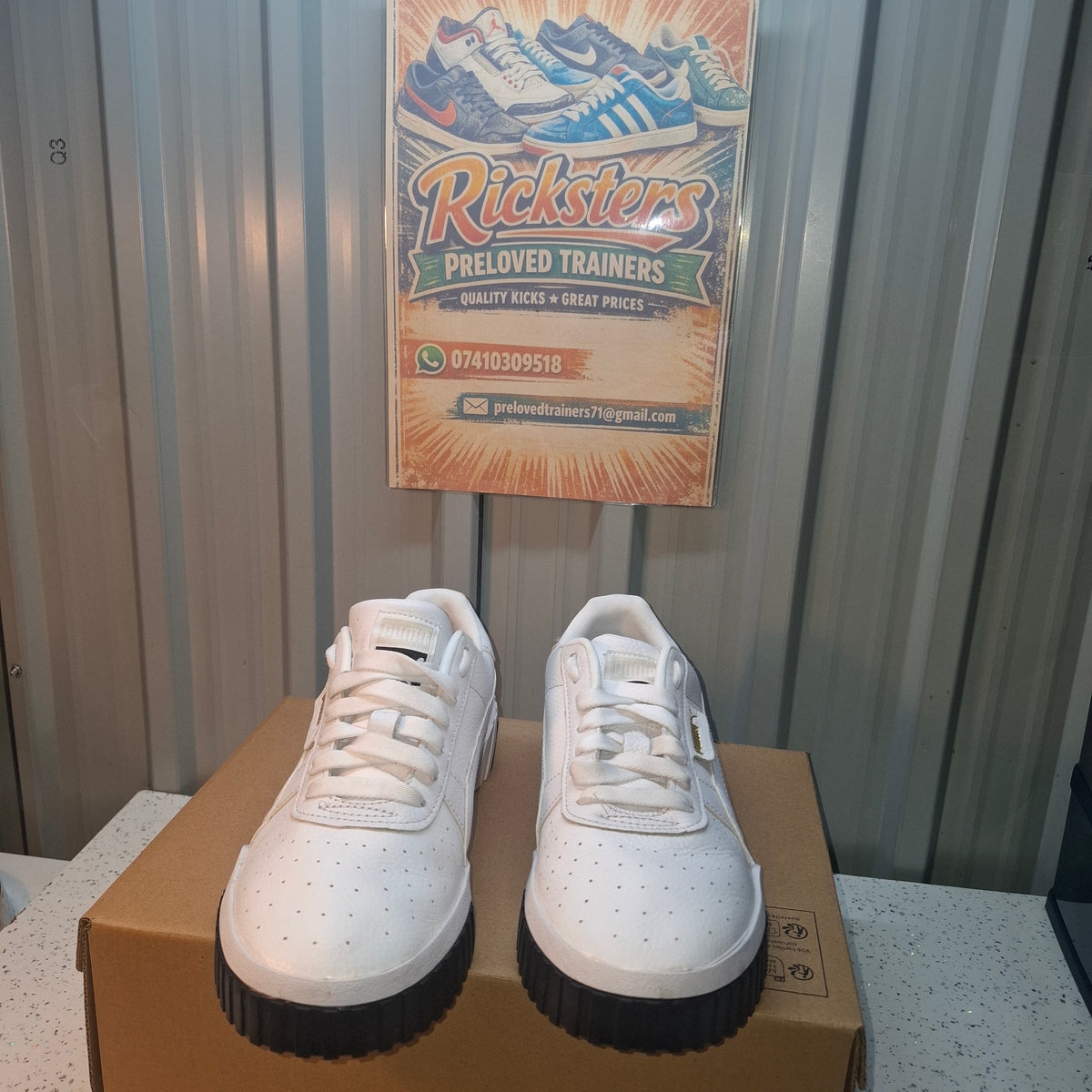 Puma Cali Dream Trainers - White, UK 6.5, As Good As New