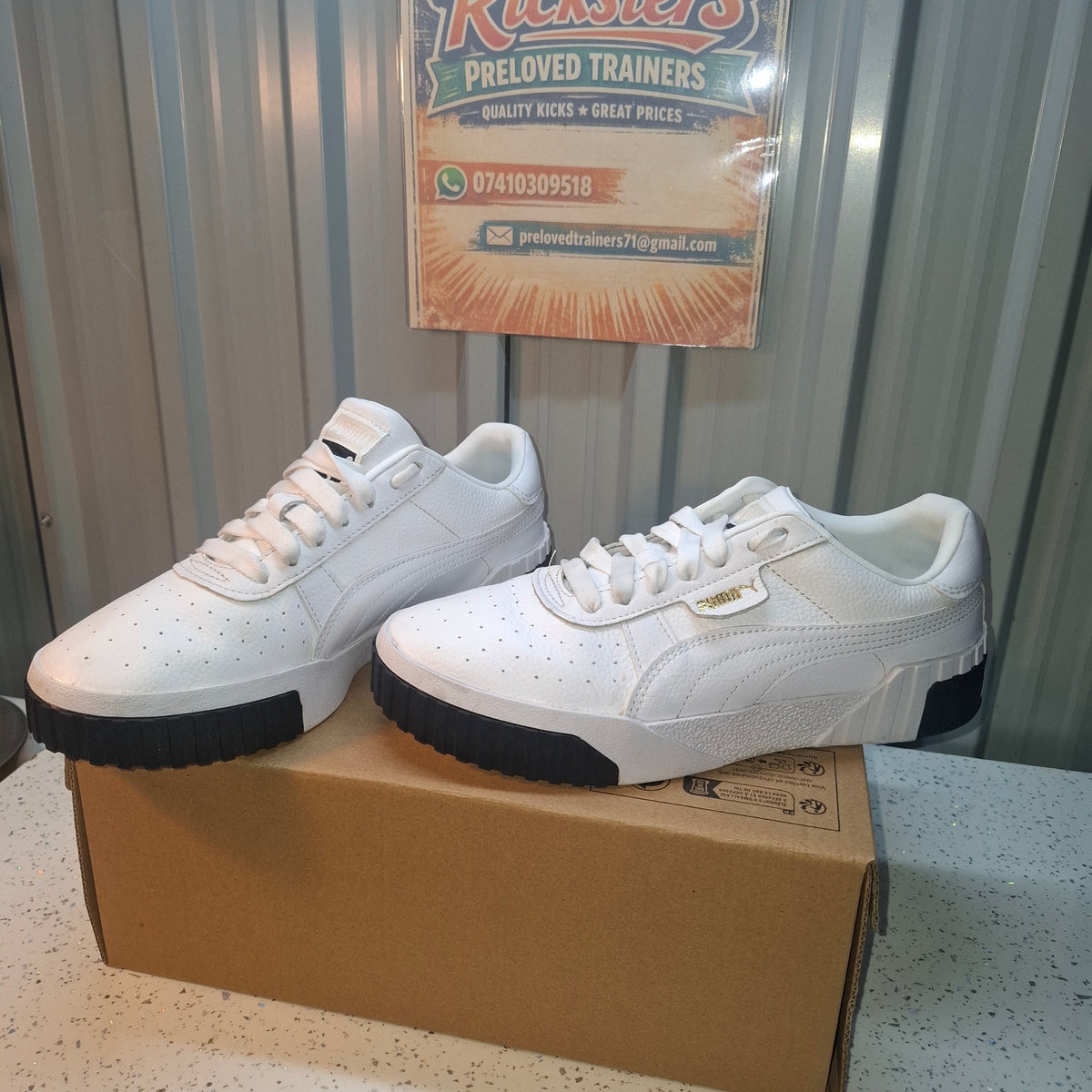 Puma Cali Dream Trainers - White, UK 6.5, As Good As New