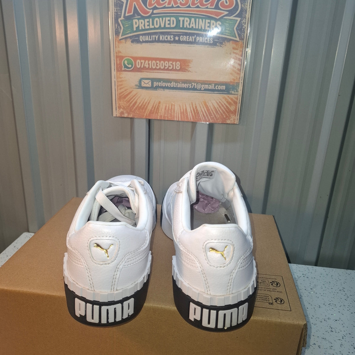 Puma Cali Dream Trainers - White, UK 6.5, As Good As New