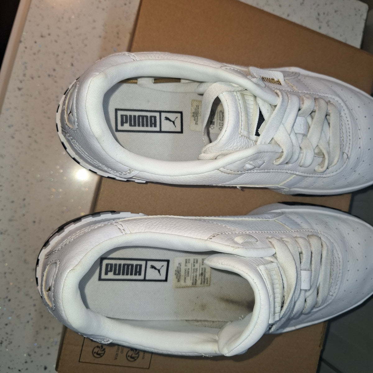 Puma Cali Dream Trainers - White, UK 6.5, As Good As New