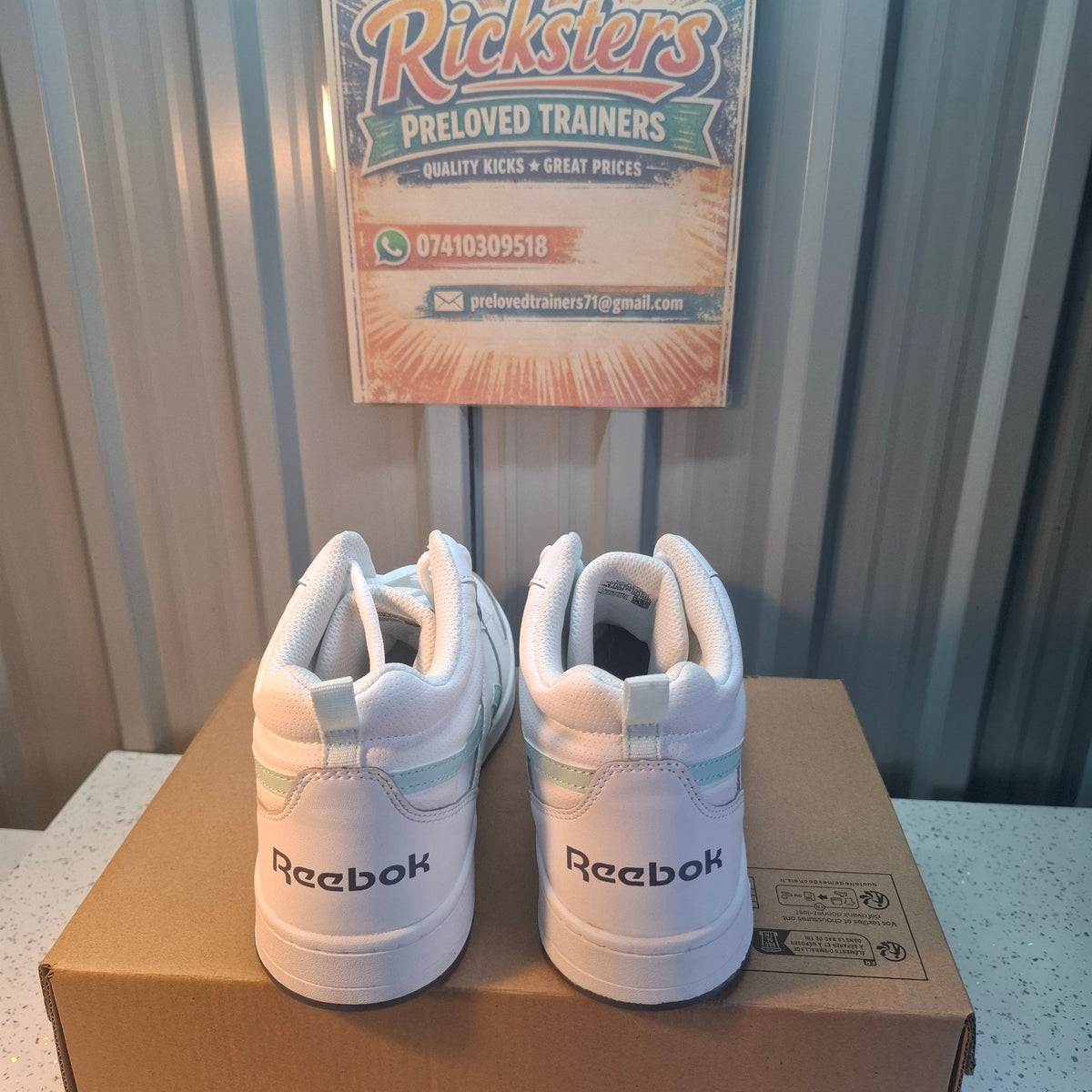 Reebok White High-Top Trainers – As Good As New UK 5.5