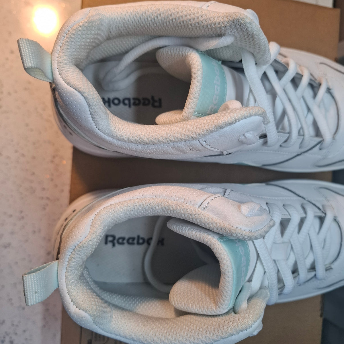 Reebok White High-Top Trainers – As Good As New UK 5.5