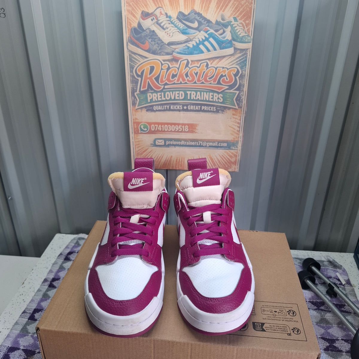 Nike Dunk Low Disrupt 2 Trainers - Purple/White, UK 5.5