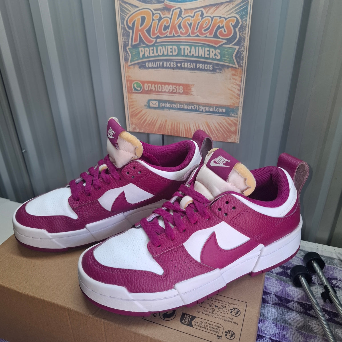 Nike Dunk Low Disrupt 2 Trainers - Purple/White, UK 5.5