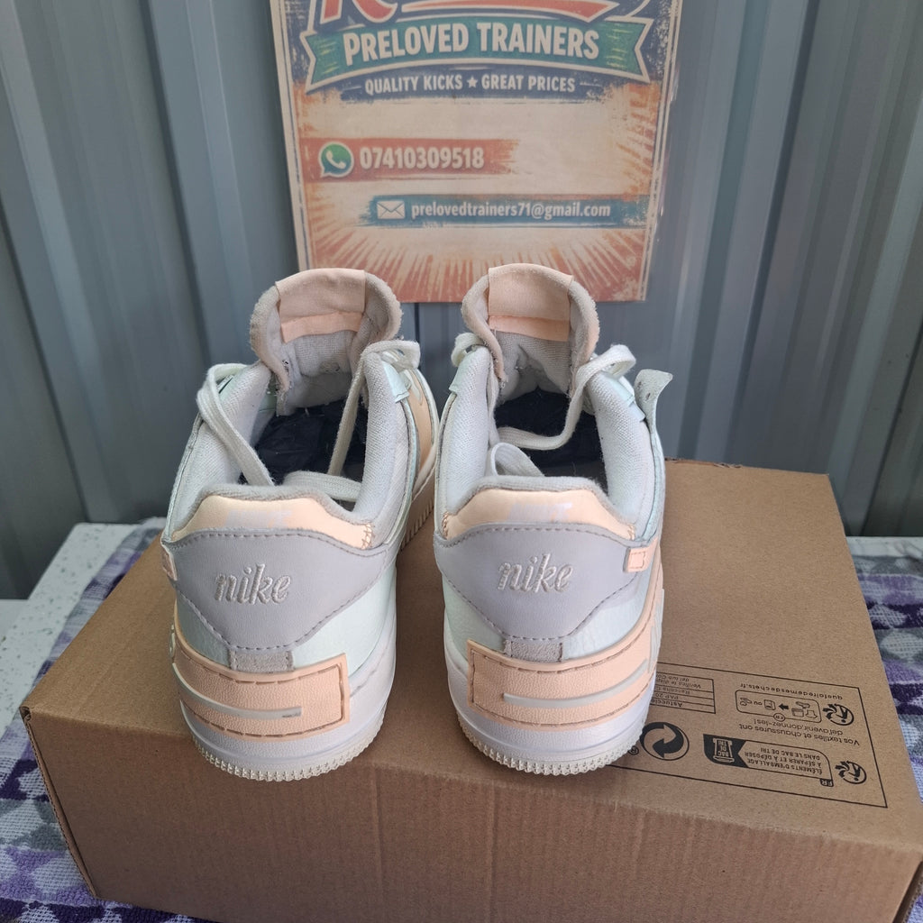 Nike Air Force 1 Shadow Trainers - Multicoloured, Good Condition UK 4.5