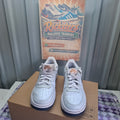 Nike Air Force 1 Trainers - White/Silver, Good Condition UK 3.5