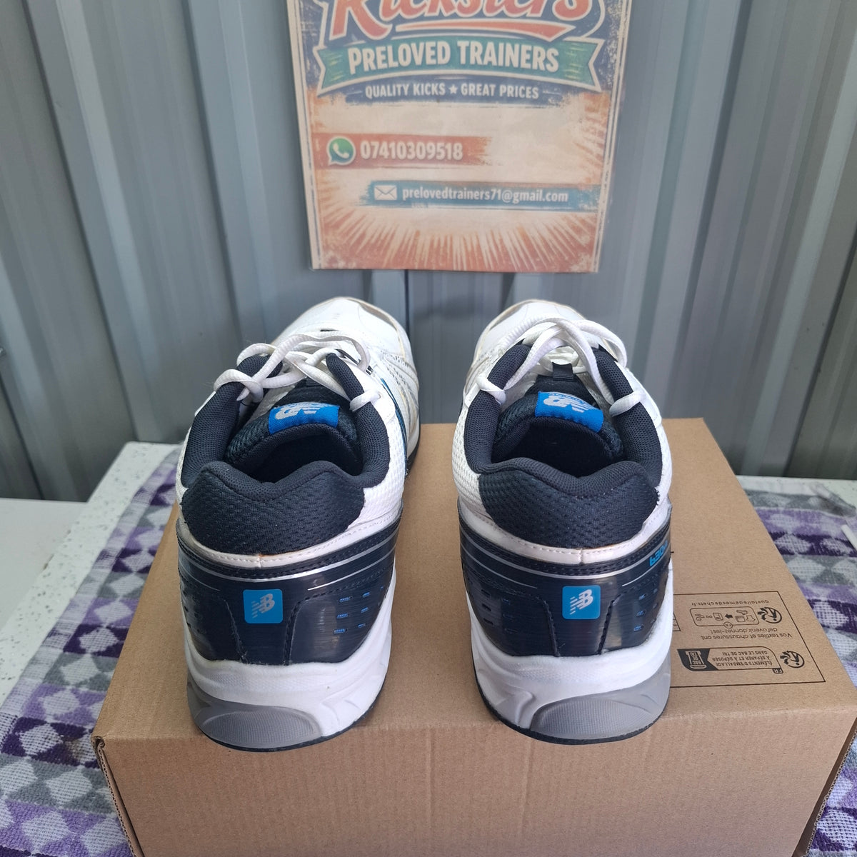 New Balance MX630NB2 Men's Training Shoes White/Blue UK 10.5