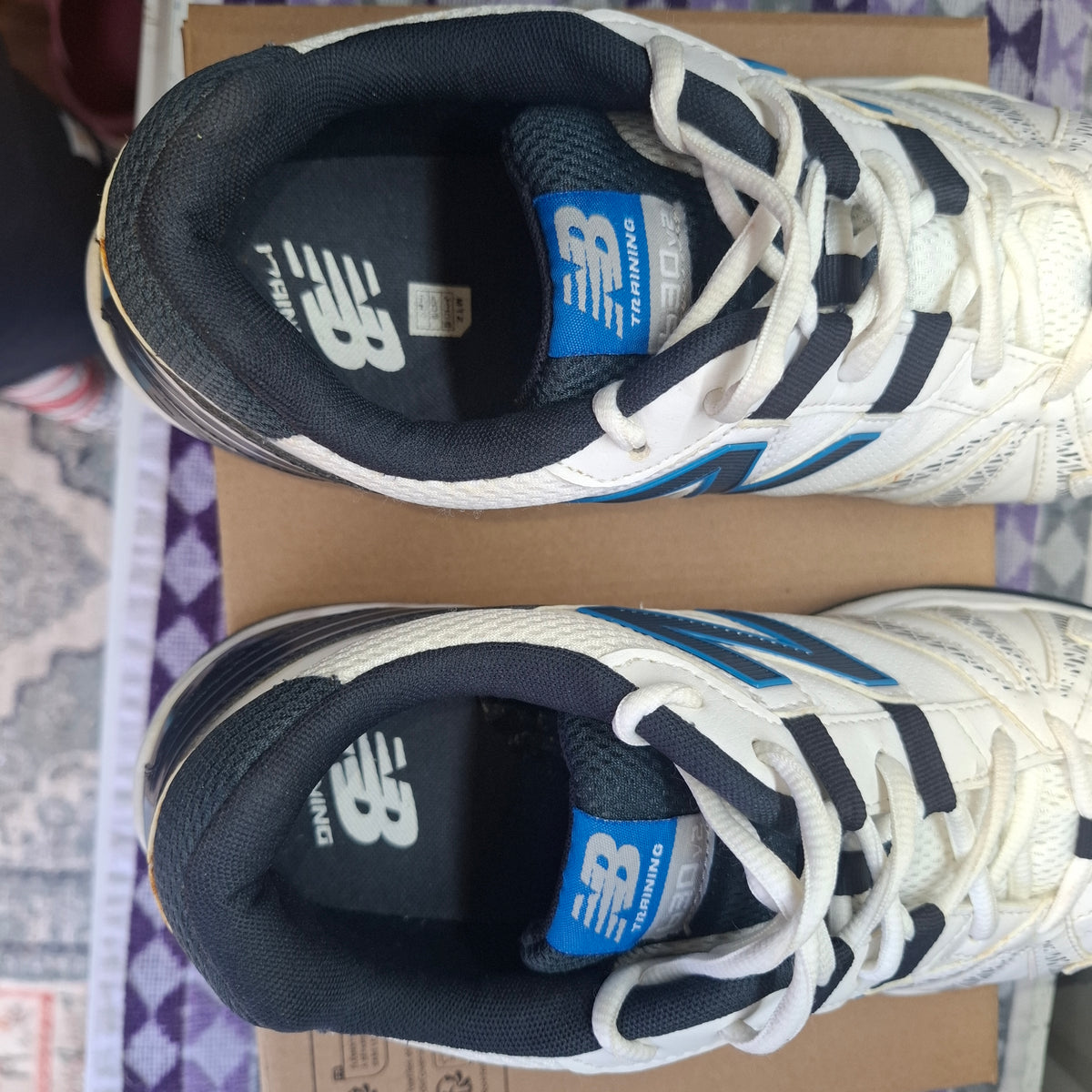 New Balance MX630NB2 Men's Training Shoes White/Blue UK 10.5