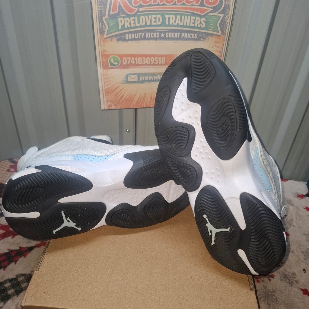 Jordan Jumpman Two Trey White and Black Trainers, UK 5.5
