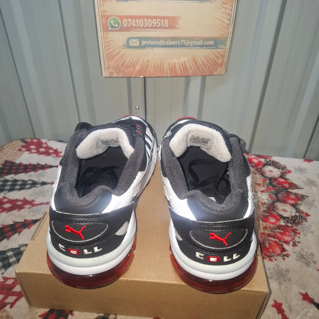 Puma Cell Trainers - Black, White & Red, UK 7