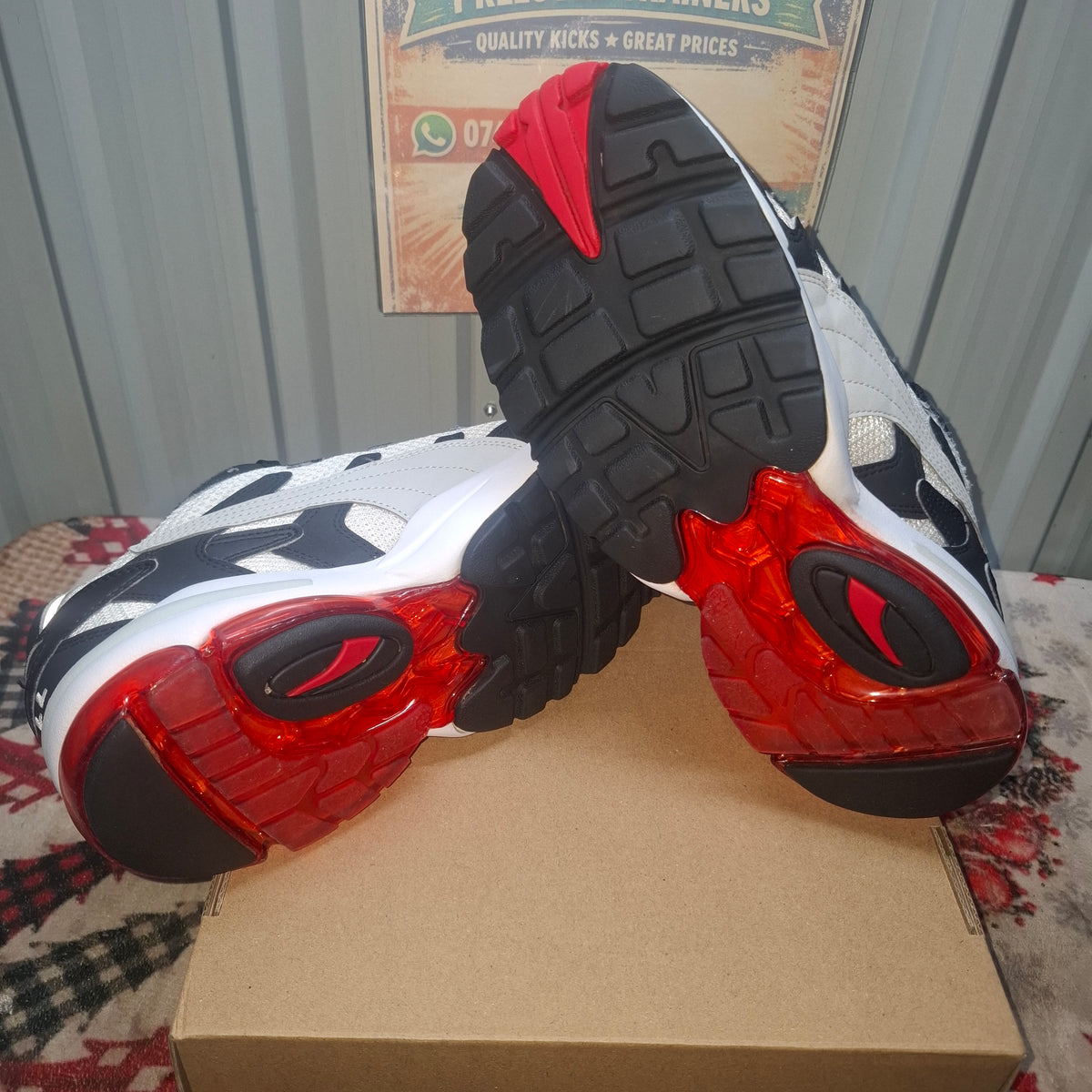 Puma Cell Trainers - Black, White & Red, UK 7