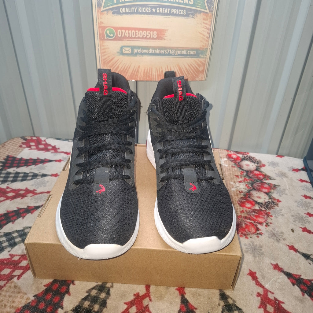 Shaq Attack Trainers – Black and Red, Very Good Condition, UK 7