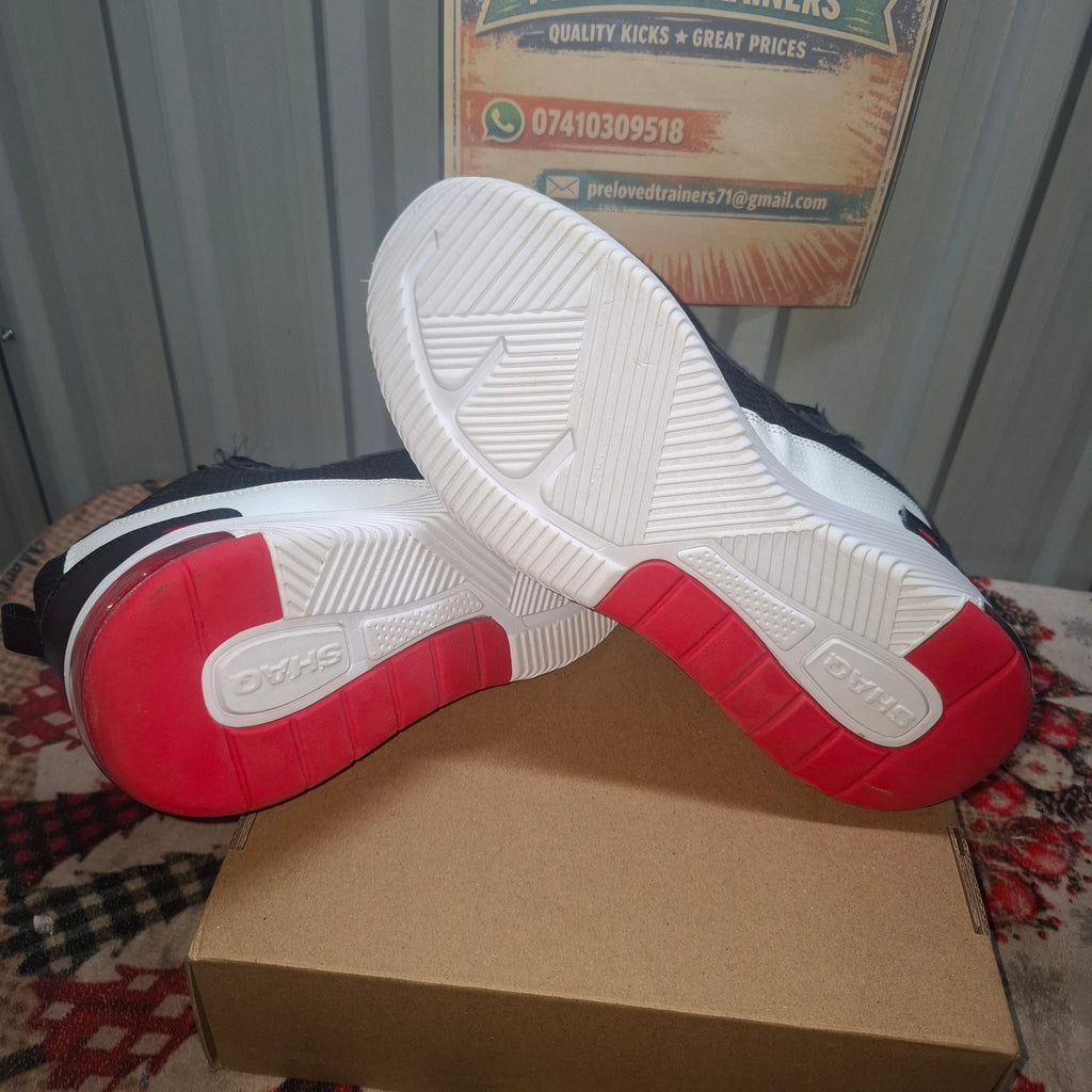 Shaq Attack Trainers – Black and Red, Very Good Condition, UK 7