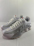 Nike Shox Men's White and Grey Trainers UK 5